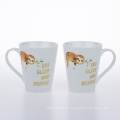 310 ml V Form Becher Trichter Form -Sublimation Wandert Becher weiß leere Sublimation Becher